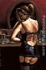 Fabian Perez Medias Negras VIII painting